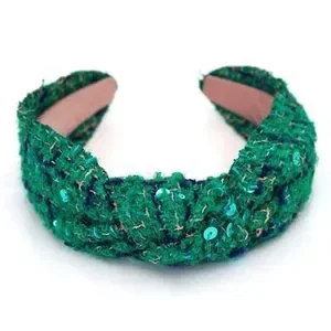 Accessories | Luxe Boutique New Emerald Green Blue Tweed  display picture 3